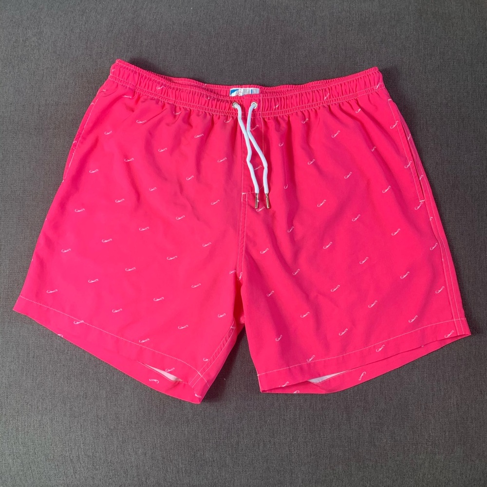 Bermies Hot Pink Swim Trunks